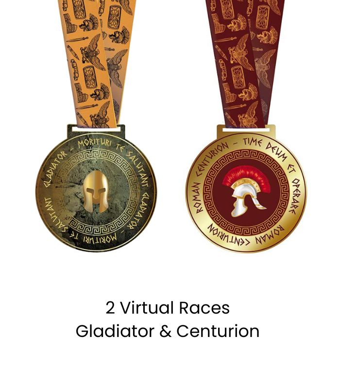 gladiator centurion medals virtual run